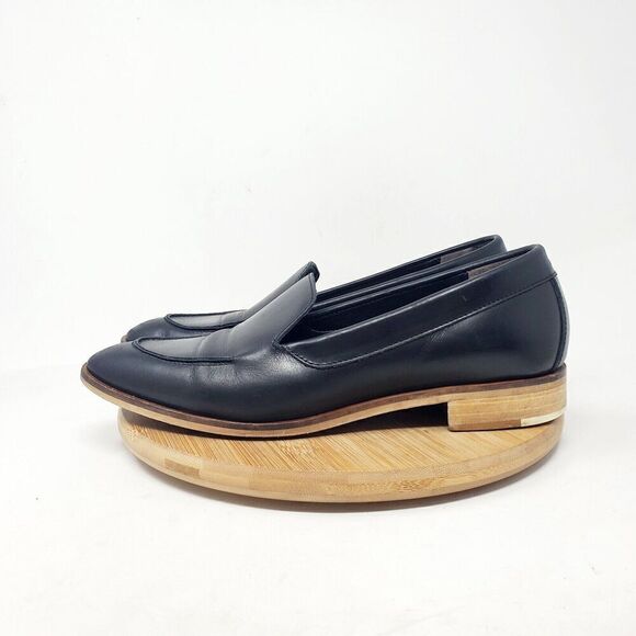 Everlane Modern Loafer Shoes Womens 7 Black Leather Slip On Pointed Toe - Picture 1 of 13